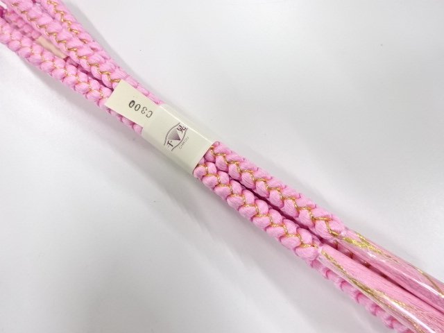 未使用品　正絹　手組帯締め
